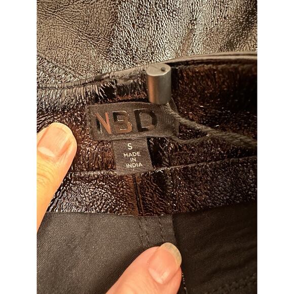 NBD Men’s Or Women’s Black Leather Pants New With Tags And Straight Legs - Picture 7 of 10